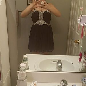 Navy blue homecoming dress